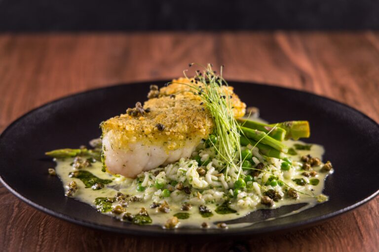 Beverlys Spring Menu Entree Parmesan Crusted Halibut 2024 2 scaled 1 768x512
